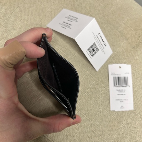 Coach Black and Brown Card Holder - Picture 3 of 5